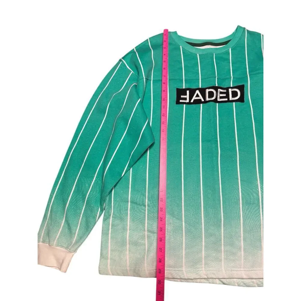 Filthy Dripped Clothing “Faded” Fleece Pullover Size 2X Green